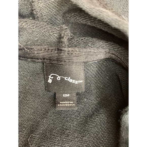 ART CLASS Boy's Black Tie-Dye Hooded Sweatshirt / Size: 12 Months - Picture 2 of 5